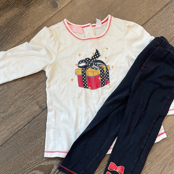 Girls' Pink and White Striped Dress - Picture 8 of 12